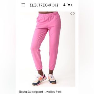 Electric & Rose Siesta Sweatpants Malibu Pink